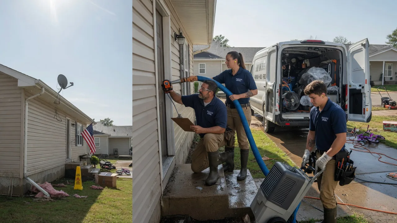 Ceiling Water Damage Restoration in Bethany, IL near me